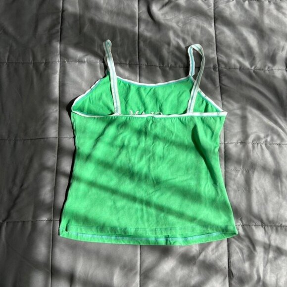 Vintage y2k glam chick kelly green cami‎ tank top No boundaries Size XL - Picture 2 of 5